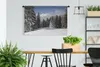 MuchoWow® Wandteppich Wandbehang Die schneebedeckten Bäume Produktbild-Vorschau 2