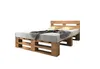 Lermowood Palettenbett M2 140 x 200 cm mit Kopfteil Eiche Produktbild-Vorschau 2