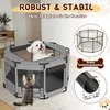 UISEBRT Achtseitiger Tierauslauf 81x81x45cm, Stabiler Produktbild-Vorschau 6