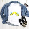 Mr. & Mrs. Panda Tshirt Biene Liebe - Weiß - Geschenk, Produktbild-Vorschau 2
