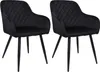 ALBATROS Esszimmerstühle 2er Set SALO, Schwarz - Modern und Produktbild-Vorschau 1