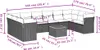 Design 11-tlg. Garten-Sofagarnitur mit Kissen Grau Poly Produktbild-Vorschau 3