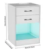 2er Set LED Nachttisch mit Steckdose & USB, 2 Schubladen Produktbild-Vorschau 5