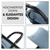 A collage of four images showcasing details of a stroller, including text highlighting its features. Produktbild-Vorschau