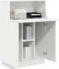 vidaXL Schreibtisch Weiß 71.5 x 31.5 x 106.5 cm Produktbild-Vorschau 3
