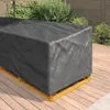 Pokrowiec na meble Czarny 300 x 300 x 80 cm Tkanina Oxford Podgląd zdjęcia produktu 4