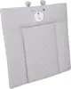 A light gray changing mat with a teddy bear face design. Náhľad obrázku produktu
