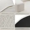 Relaxační křeslo tectake®, potah bouclé, průměr 127 x 60 Náhled obrázku produktu 4
