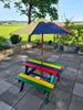 GOPLUS Kindermöbel, aus Tannenholz, Picknicktisch mit Bank Produktbild-Vorschau 6