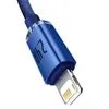 Baseus Blitzladekabel USB-Lightning 2m Blau Produktbild-Vorschau 25