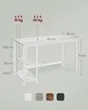 Diagram of a desk with dimensions and color options Produktbild-Vorschau