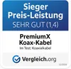 PremiumX 50m BASIC Koaxialkabel schwarz 135dB 4-fach SAT Produktbild-Vorschau 9