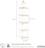 Scala triangolare appesa scala di corda bambini scala Anteprima dell’immagine prodotto 5
