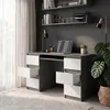 Cuba – Schreibtisch Mit 6 Schubladen Und Tastaturauszug 130 Produktbild-Vorschau 4