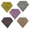 Diamant-Silber-Glitzer-Emblem-Aufnäher zum Aufbügeln Produktbild-Vorschau 6
