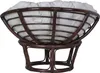 MiaMöbel Sessel Rattan 100 cm Modern 100% Baumwolle Rattan Produktbild-Vorschau 5