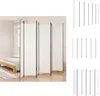 vidaXL Paravent 6 pcs. blanc 300x220 cm Tissu - séparateur Voir les images du produit 1