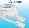 A coiled white LAN cable with two RJ45 connectors is shown against a light blue background, with the brand logo and name at the top. Náhled obrázku produktu