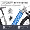 SAXXX QSW E-Bike Trekkingrad 28 Zoll, 80 Nm BAFANG Produktbild-Vorschau 3