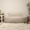 icon Riesensitzsack Bean Bag Flauschig Soul, Beige, Cord Produktbild-Vorschau 3