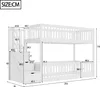 Merax Etagenbett 90x200 mit Sicherheitstreppe, Kinderbett Produktbild-Vorschau 5