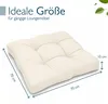 Beautissu Lounge Kissen Outdoor Beige XLuna, 70x70cm Produktbild-Vorschau 3