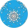 MuchoWow® Mauspad Mousepad Blumen - Schneeflocke - Design - Produktbild-Vorschau 1