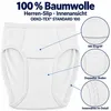 Herren Slips aus 100 % Baumwolle mit Eingriff, Weiß-L-3 Produktbild-Vorschau 2