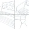 Záhradná lavica "Utav" pre 2-3 osoby oceľ 127 x 53 x 79 cm Náhľad obrázku produktu 6