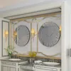 Vrygle Wandspiegel Rund Ø80cm, Luxus Spiegel Silber HD Glas Produktbild-Vorschau 7
