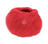 A ball of red yarn on a white background. Produktbild-Vorschau