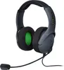 A black and gray PDP LVL50 wired headset for Xbox One is shown against a white background. Produktbild-Vorschau