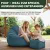 Dreamroots Sedacia vaky 90x90x100 cm s opierkou nôh a Náhľad obrázku produktu 5