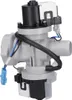 A close-up studio shot of a washing machine drain pump. Produktbild-Vorschau