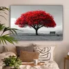 Leinwand Bilder 120x80 cm - Lebensbaum - Rot - Natur - Produktbild-Vorschau 2
