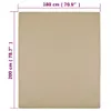vidaXL Spannbettlaken Jersey Taupe 180x200 cm Baumwolle Produktbild-Vorschau 3