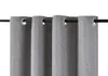 Vorhang Verdunkelung Ösenschal Thermo Dimout grau - Höhe Produktbild-Vorschau 4