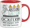 Golferin Tasse Geschenk Lustig Abstand Halten Produktbild-Vorschau 1