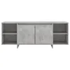 vidaXL Armoire TV gris béton 130x35x50 cm Bois composite Voir les images du produit 5