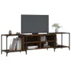 vidaXL Armoire TV marron imitation chêne 203x37x50 cm Voir les images du produit 3