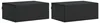 vidaXL Wandmontierter Nachttisch 2 pcs Schwarz 49 x 34,5 x Produktbild-Vorschau 1