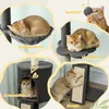 Árbol para gatos de altura total con hamaca | Color: Gris Vista previa de la imagen del producto 5