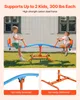 Two children playing on a seesaw in a grassy yard, with close-up shots of the seesaw's construction. Náhled obrázku produktu