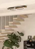 Plafonnier LED Boyal en métal noir avec socle en bois, 3000 Voir les images du produit 8