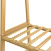Casaria® Appendiabiti in Legno con Rotelle e Ripiani Anteprima dell’immagine prodotto 5