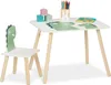 Relaxdays Kindersitzgruppe, Dino-Design, Kindertisch mit Produktbild-Vorschau 1