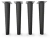 4x sossai Holzfüße Schwarzmatt - gerade Ausführung 25cm Produktbild-Vorschau 2