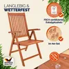 Set de 4 chaises pliantes Vanamo en bois d'eucalyptus Voir les images du produit 2