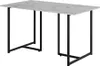 Esstisch Vicco Merido Schwarz/Marmor-Weiß 140 x 80 cm, Produktbild-Vorschau 1