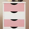 Rollcontainer LAGOS mit 5 Schubladen, Weiß/Rosa - Produktbild-Vorschau 7